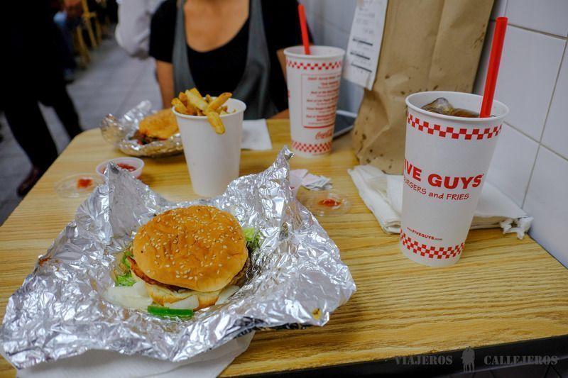 Five Guys, otro de los restaurantes donde comer en Nueva York